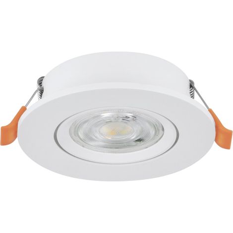 Faretto Incasso Moderno Barranco Plastiche Bianche Led 4,5W 450Lm Ip20 (1/3)