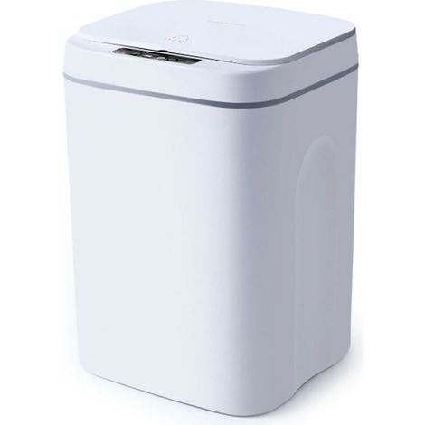 16L Automatic Trash Can with Sensor Automatic Trash Can Motion Sensor (White) (1/5)