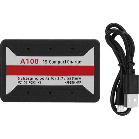 Chargeur RC 6 en 1 pour Batterie Lipo 1S 3.7V - Adaptateur Syma X5C Quadcopter (1/5)