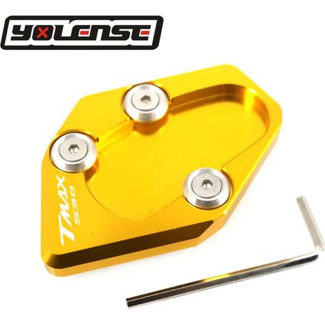(Or) Compatible avec YAMAHA TMAX530 T-MAX530 TMAX 530 T-MAX 2015 2016 - Béquille latérale, extension et support - Maxpower (1/4)