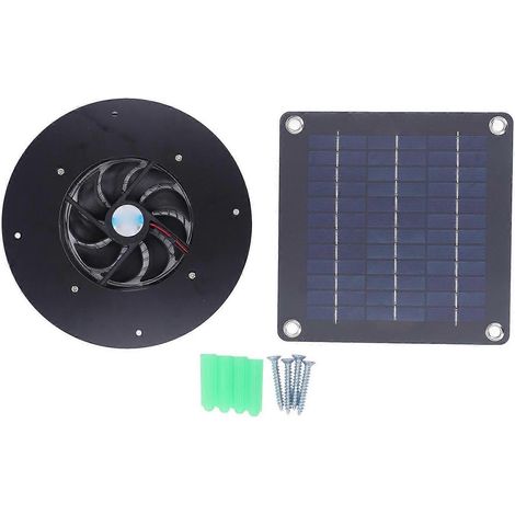 Solarpanel-Ventilator, Abluftventilator, Belüftungs- und Wärmeableitungsgerät für Gewächshäuser und Schuppen, 50 W