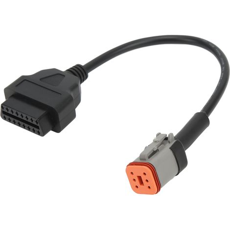 Adaptateur Diagnostic OBD2 6 Broches Moto, câble pratique pour économie de carburant et conduite sécurisée (1/5)