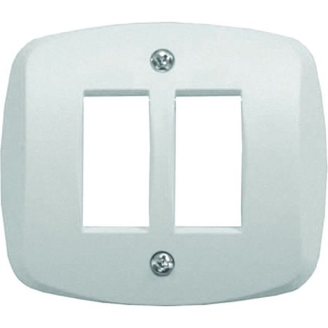Placca autoportante 2 posti venus - mm.76x76 - (1822.2f) - 10 pz