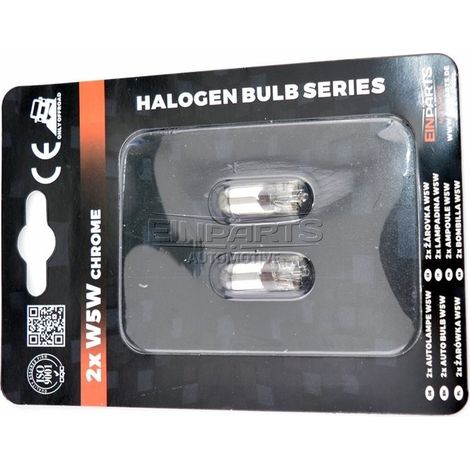 EinParts Bombillas Halógenas W5W 12V 1700-1800K Naranja 5W W2.1x9.5d, 2 piezas (1/4)