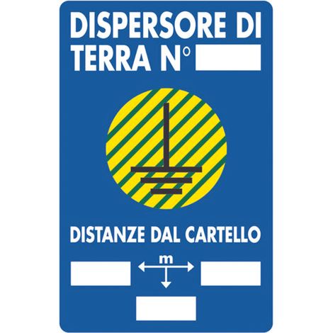 TARGHE SEGNALETICHE 20X30 - Targhe: DISPERSORE TERRA (1/4)