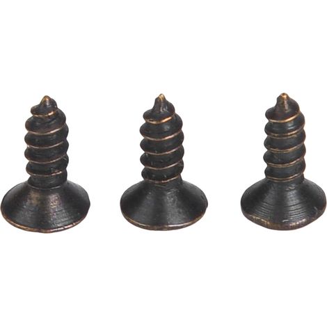 Selbstschneidende Schraube, aus Eisen, antike Flachkopfschrauben, 500 g, für vielfältige Zwecke (2 x 8 mm, Bronze) (1/5)