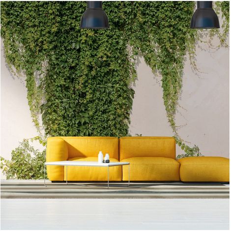 Sfondo fotografico Profhome 392271 Carta da parati TNT goffrata a caldo liscia 3D opaca verde bianco-crema 3,71 m x 2,8 m (1/4)