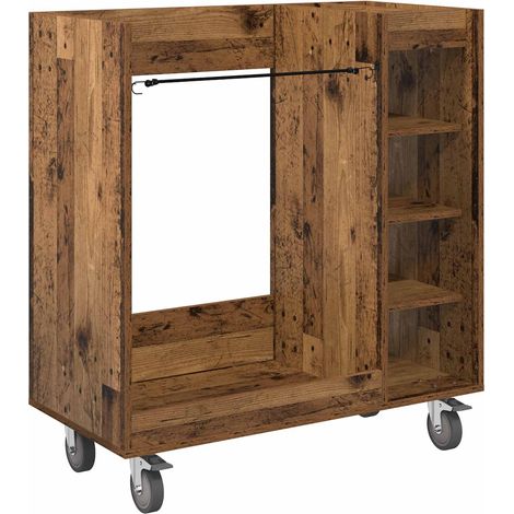 Maison Exclusive - Armadio per Golf con ruota Legno vecchio 90 x 45 x 98 cm