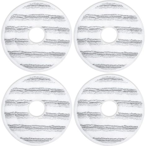 (4 Gris) Recharges de lingettes de rechange pour balai Vileda Clean Spin Mop, lavables en microfibre, idéales pour le nettoyage des sols (1/4)