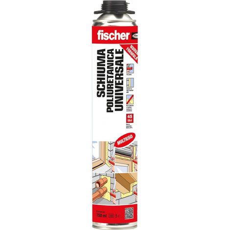 Schiuma poliuretanica "1K" monocomponente universale 750 ml -Per pistola / 12 Pezzi (1/4)