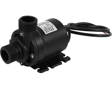 Pompe à eau électrique submersible, DC 24V pompe de circulation d'eau chaude à faible bruit moteur sans brosse pour fontaine de réservoir de poissons d'étang d'aquarium 800L/H 5M (1/5)