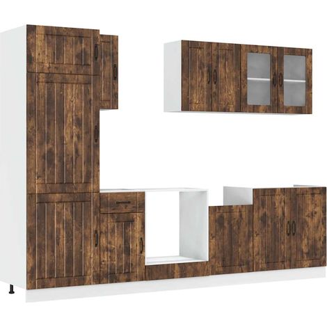 Maison Exclusive - Conjunto de armarios de cocina "Lucca" de 8 pi