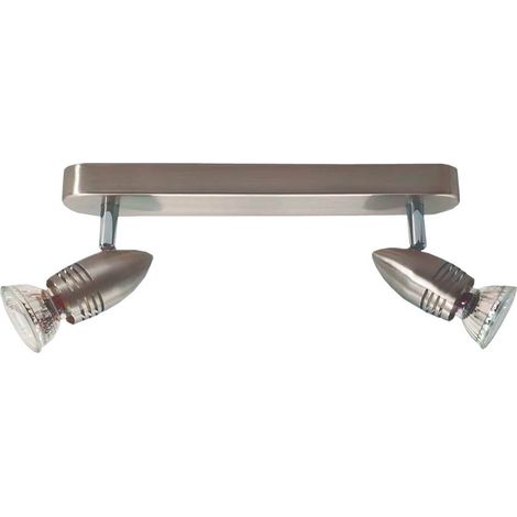 Doppelter linearer Deckenstrahler Kegla Serie GU10 Nickel