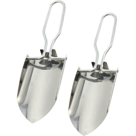 Kit de Jardinage 2 Pièces Pelle Pliante en Acier Inoxydable, Légère et Facile à Transporter pour Plantation et Entretien des Plantes de Jardin (1/3)