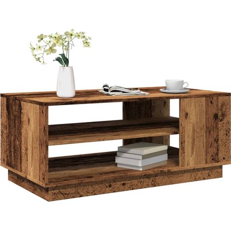 Couchtisch Altholz-Optik 102x55x43 cm Holzwerkstoff vidaXL (1/5)