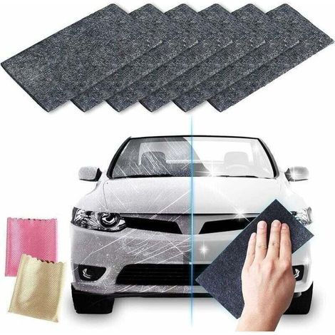 Nano Sparkle Cloth,Nanosparkle Anti Rayure,Rayure Voiture Réparer Tissu, Efface Rayures Chiffon Voiture,Polish Entretien Polissage l’Entretien,6pcs-Crezuo (1/4)