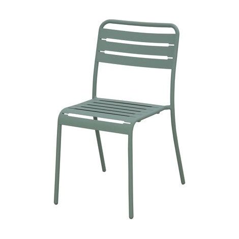 Chaise de jardin Café en acier vert (1/2)