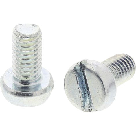 Vis à métaux RS PRO M3 à tête Cylindrique fendue en Acier, 6mm ( Prix pour Sachet de 100 )