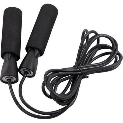 Corde à sauter - Entrainement - Réglable - 2.7m - PVC - Caoutchouc mousse (1/3)