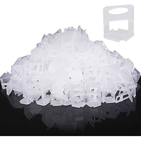 Lot de 400 Languettes de Nivellement pour Aide à la Pose de Carreaux, Bandes de Traction de 3 mm de Largeur du Joint, Carreaux Hauteur 6-15mm, Système de Nivellement des Carreaux.