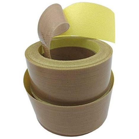 Cinta adhesiva de alta temperatura, 40 mm x 10 m, cinta de teflón resistente al calor (-70 °C - 260 °C) para selladora al vacío manual (paquete de 1)