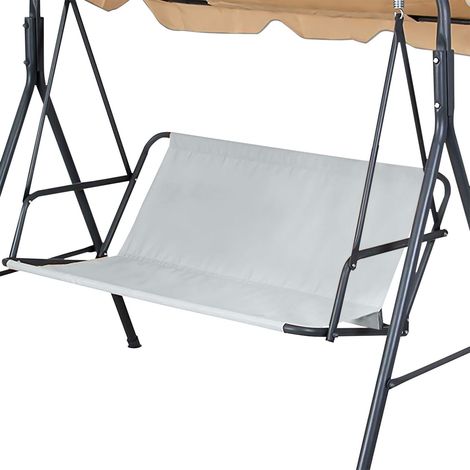 Funda para silla, tejido Oxford impermeable 600D, cojín de repuesto para asiento, para jardín, patio, uso exterior, color gris. (1/5)