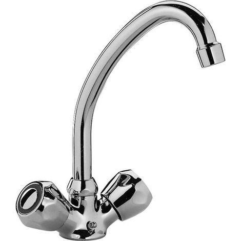 RUBINETTERIA PAFFONI Danubio lavello 1 foro bocca girevole codice prod: DA074CR (1/2)