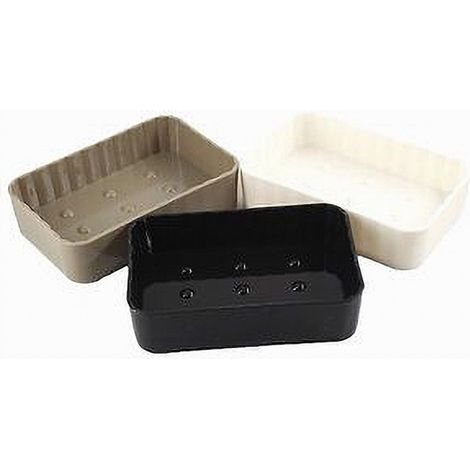 Trade Shop - Porta Sapone Saponetta Accessorio Arredo Bagno Rettangolare Effetto Rigato 52383 - (1/2)