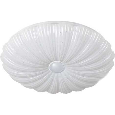 Plafoniera LED 65W Luce Fredda Design Conchiglia Effetto Glitter Soffitto BTL506 (1/5)
