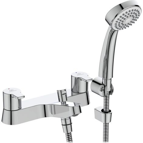 Ideal Standard Calista Dual Control Bath Shower Mixer with Shower Set - Chrome
