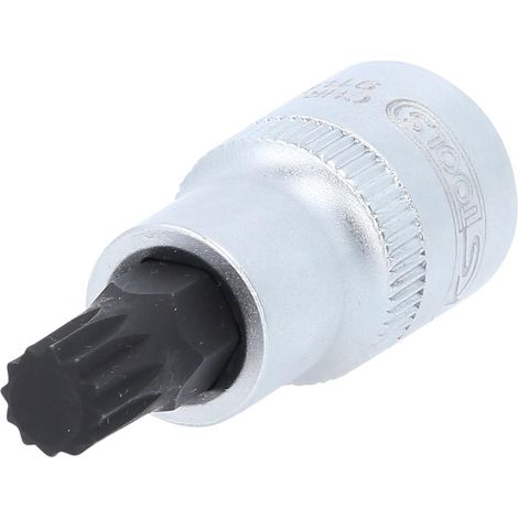 KS-Tools 911.9305 1/2" Bit-Stecknuss XZN, kurz, M1 0 (1/4)