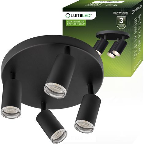 SPOT TUBA Deckenleuchte LED-Spot Halogenleuchte 4xGU10