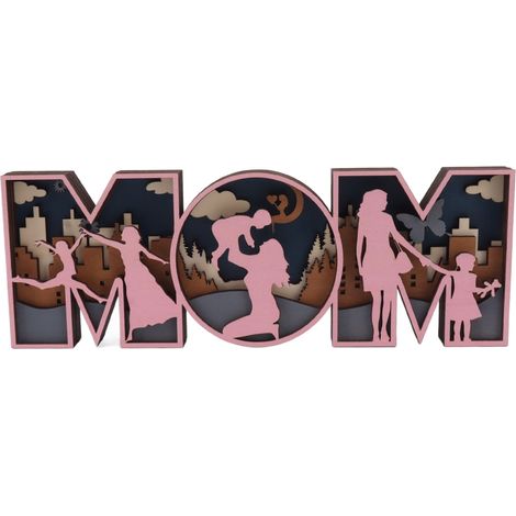 Wunderschönes und niedliches Deko-Ornament aus Holz für Mama (1/5)