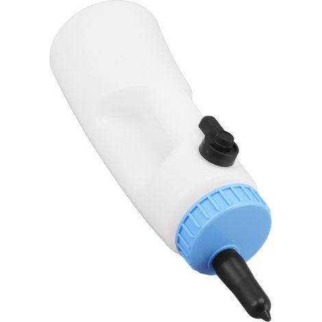 Biberon vertical de 2,5 L pour veaux, avec poignée et joint étanche, en PE, pour agneaux, veaux et autres animaux. (1/5)