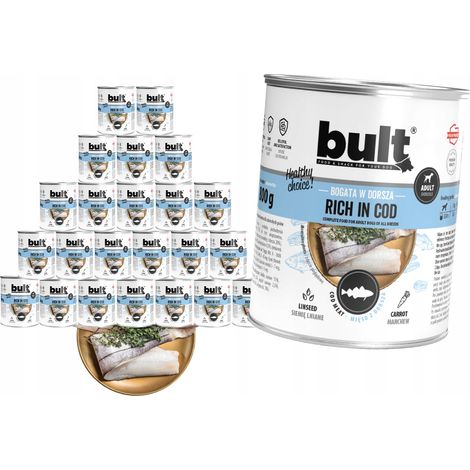 Bult Rico en Bacalao - Alimento Húmedo para Perros - 24 x 800 g (1/3)