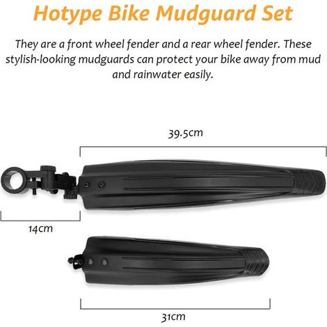 Guardabarros para bicicleta - Protección contra el barro y la lluvia - Juego de 2 (1/5)