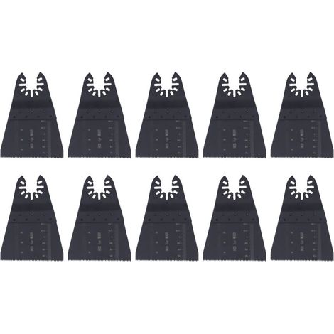 Jeffergarden Lot de 10 lames oscillantes universelles pour scie à main électrique à dents fines de 65 mm, en acier à haute teneur en carbone-DOU