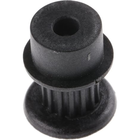 Poulie pour courroie crantée en PC renforcé de fibre de verre 15 dents , pas de 2mm, alésage 4mm ( Prix pour 1 ) (1/2)