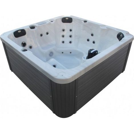 Bagno Italia Minipiscina spa relax 190x190 cm 32 getti 5 posti bluetooth ozonoterapia (1/3)