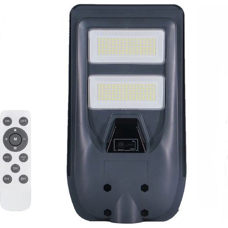 Lampione Solare da Esterno con Sensore di Movimento e Crepuscolare – 100W, 160W, 220W, 300W – IP65 con Telecomando - Watt: 100W