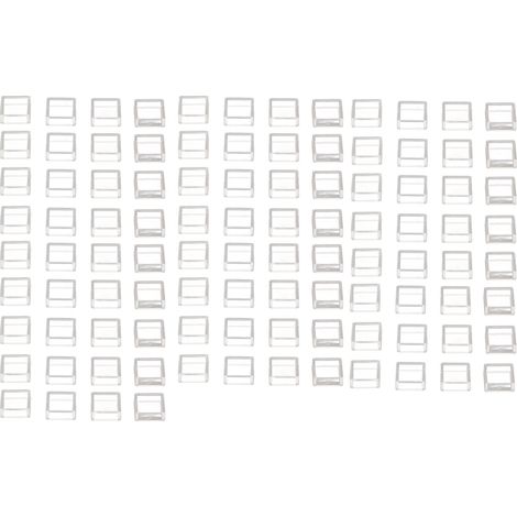 100Pcs Tactile Switch Cover Tact Touch Button Cap Square Transparent ABS Set Kit