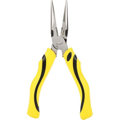 Pince à bec long, pince professionnelle de 6 pouces Pince à bec long droit Coupe-fil de câble Outil de coupe à la main(TU-316+) (1/5)