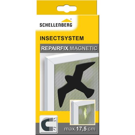 Kit de réparation pour moustiquaire, film magnétique en forme d'oiseau, Noir (1/4)