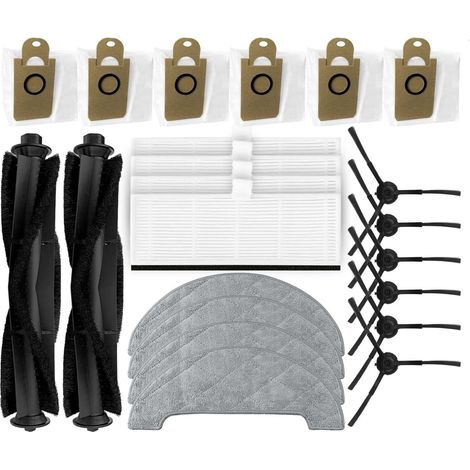 Compatible avec Imou L11, L11 Pro Robot Aspirateur Pièce de Rechange Main Spin Edge Brosse latérale Filtre Hepa Mop Rag Dust Bag Accessoires Kit (Color : Set S) (1/5)