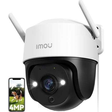 Caméra Surveillance WiFi Extérieure 360° 4MP Vision Nocturne Couleur 30M Détection Personnes Véhicules Suivi Intelligent Étanche IP66 Audio Bidirectionnel (1/5)