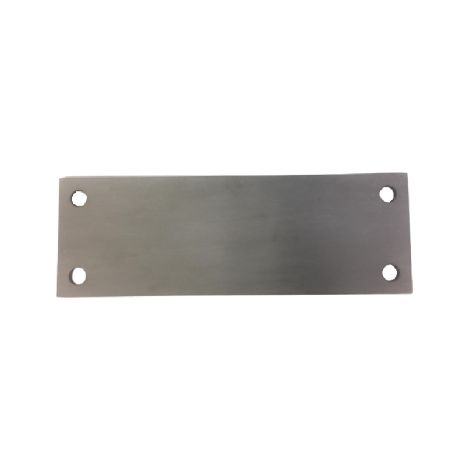 Platine acier rectangle percée 300x100x10 (1/2)
