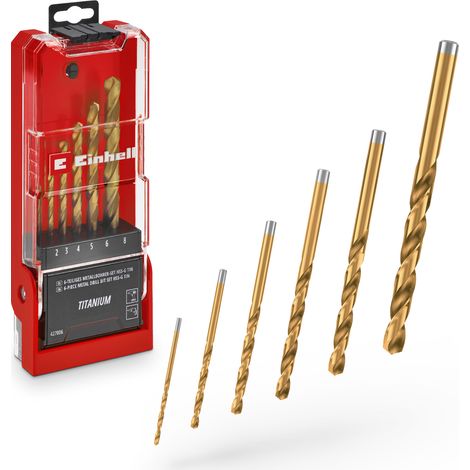 Set mit 6 HSS-TiN Titanbohrern für Metall  EINHELL 49427006 (1/5)