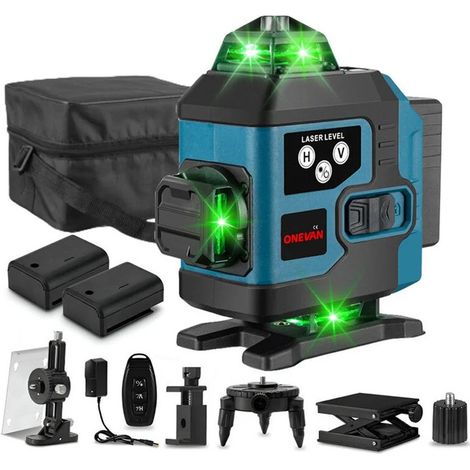 Livelle Laser 4D 16 Linee Campo di Livellamento Automatico: ±4°con 2 Batterie (1/5)