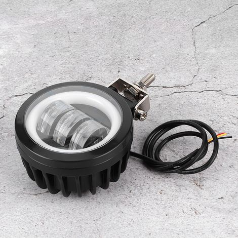 Phare LED 30W 6000K Étanche Rond pour Véhicule Tout Terrain, Bateau, Quad (Lumière Blanche Froide) (1/5)