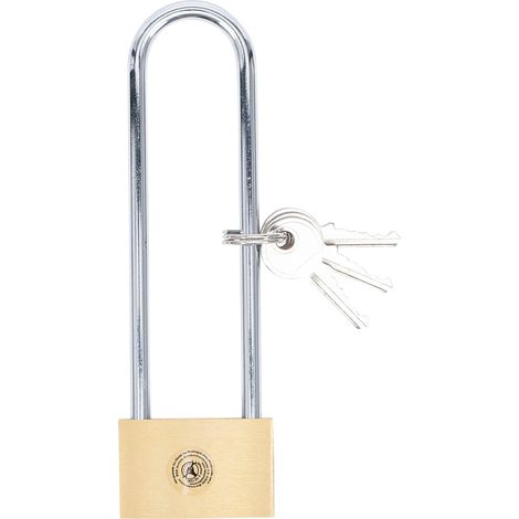 Kraftmann - Lucchetto Con Arco Extra Lungo, 40 Mm, In Ottone Massiccio (1/5)